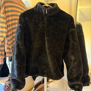 A New Day Black Fleece Fuzzy Pullover